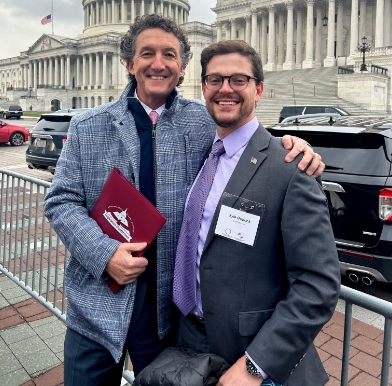 Dr. Gabrick with his father.